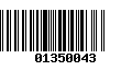 Código de Barras 01350043