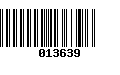 Código de Barras 013639