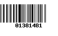 Código de Barras 01381481