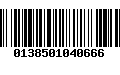 Código de Barras 0138501040666