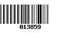 Código de Barras 013859