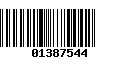 Código de Barras 01387544