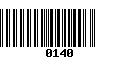 Código de Barras 0140