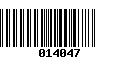 Código de Barras 014047