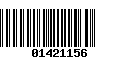 Código de Barras 01421156