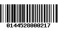 Código de Barras 0144528000217