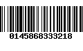 Código de Barras 0145868333218