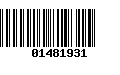 Código de Barras 01481931