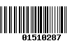 Código de Barras 01510287