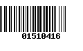 Código de Barras 01510416