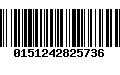 Código de Barras 0151242825736