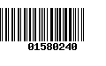 Código de Barras 01580240