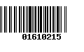 Código de Barras 01610215