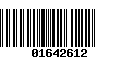 Código de Barras 01642612