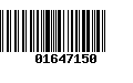 Código de Barras 01647150