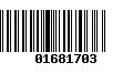 Código de Barras 01681703