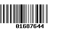 Código de Barras 01687644