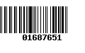 Código de Barras 01687651