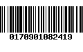 Código de Barras 0170901082419