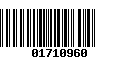 Código de Barras 01710960