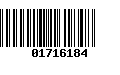 Código de Barras 01716184