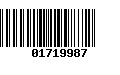 Código de Barras 01719987