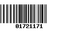 Código de Barras 01721171