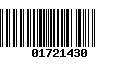 Código de Barras 01721430