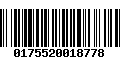 Código de Barras 0175520018778