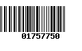 Código de Barras 01757750