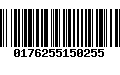 Código de Barras 0176255150255