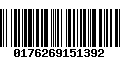 Código de Barras 0176269151392
