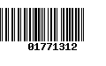 Código de Barras 01771312