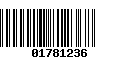 Código de Barras 01781236