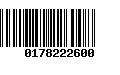 Código de Barras 0178222600