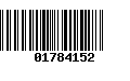 Código de Barras 01784152