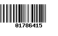 Código de Barras 01786415