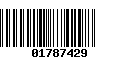 Código de Barras 01787429