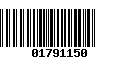 Código de Barras 01791150