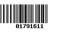 Código de Barras 01791611