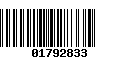 Código de Barras 01792833