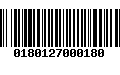 Código de Barras 0180127000180