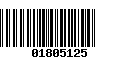 Código de Barras 01805125