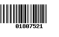 Código de Barras 01807521