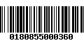 Código de Barras 0180855000360