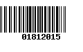 Código de Barras 01812015