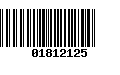 Código de Barras 01812125