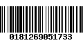 Código de Barras 0181269051733