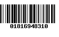 Código de Barras 01816948310