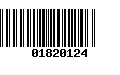 Código de Barras 01820124